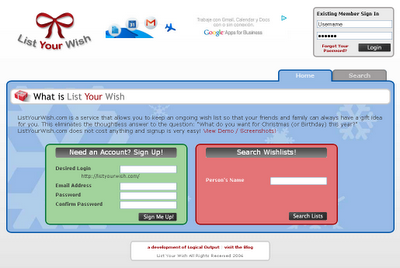 Listyourwish - Tu lista de deseos o regalos online