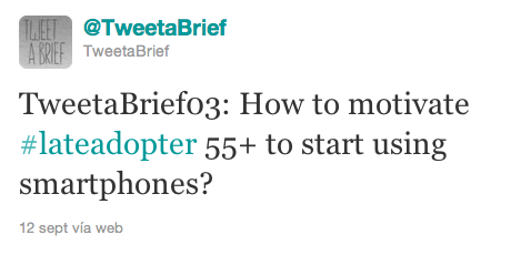 Un briefing de 140 caracteres