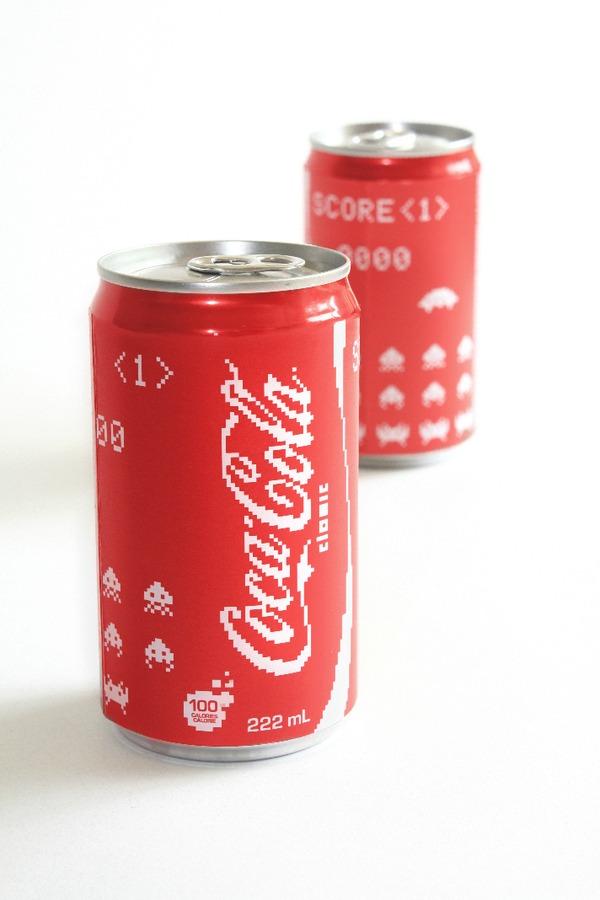 Latas de Coca-Cola edición Space Invaders