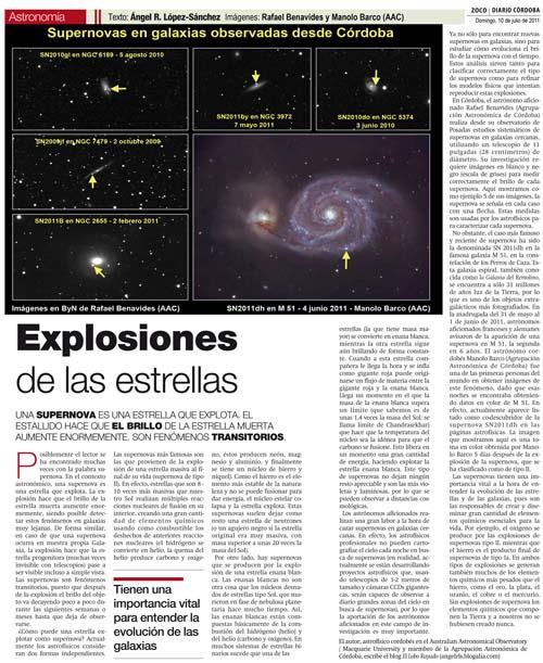 Galaxias en Zocos de Astronomía en primavera de 2011
