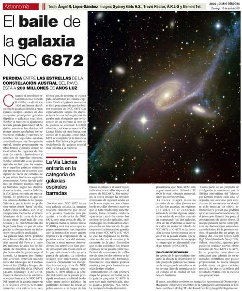 Galaxias en Zocos de Astronomía en primavera de 2011