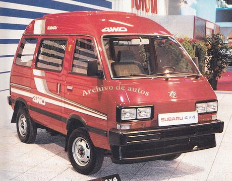 Subaru Van E10 4x4 y su presentación en el mercado italiano en 1986