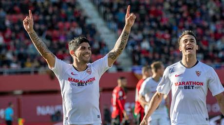 Datos ligueros del Sevilla FC en Mallorca