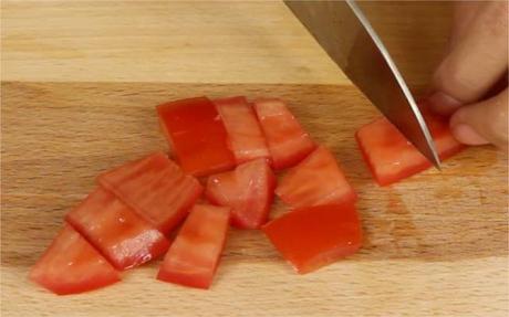 Mousse de aguacates y gambas