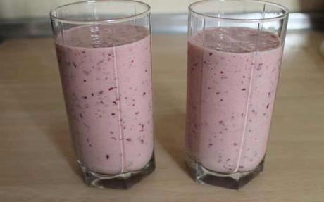 Smoothie de cereza y plátano