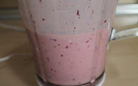 Smoothie de cereza y plátano
