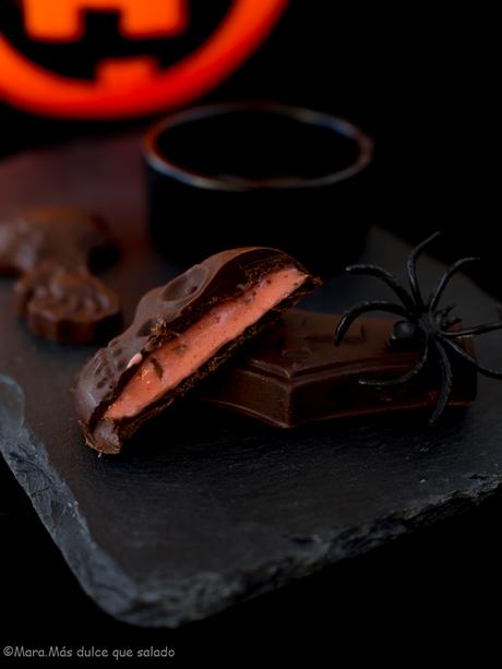 Bombones rellenos para Halloween