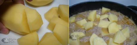 Guiso de albóndigas con patatas