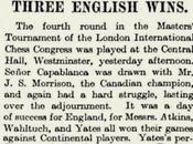 Lasker, Capablanca Alekhine ganar tiempos revueltos (203)