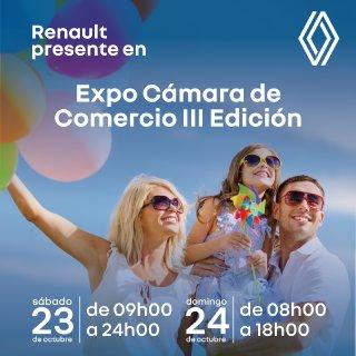 RENAULT PRESENTE EN III EDICIÓN DE LA EXPO CÁMARA DE COMERCIO 2021 RENAULT PRESENTE EN III EDICIÓN DE LA EXPO CÁMARA DE COMERCIO 2021