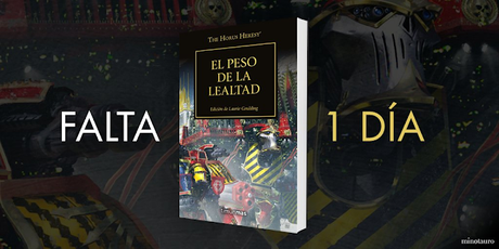 El Peso de la Lealtad, antología de la Herejía de Horus ,a la venta mañana