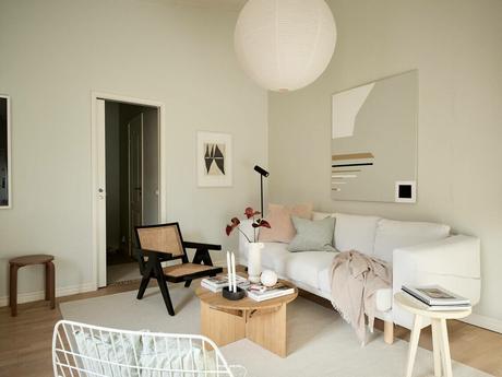 delikatissen scandi tiny apartment scandi romantic nordic pastel colors decor girls apartment estilo nórdico para chicas decoración femenina decoración coqueta decoración acogedora y cálida charming decor apartamento femenino  