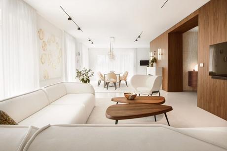 Cuarto con formas redondeadas para convertirlo en acogedor