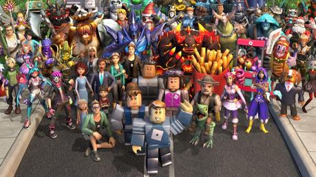 Actualización de Roblox;  imagen promocional que muestra múltiples avatares de Roblox