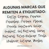 Marcas que remiten a etiquetado Marcas que remiten a etiquetado