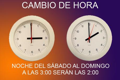 Llega el horario de invierno; El próximo domingo a las 3:00 serán de nuevo las 2:00