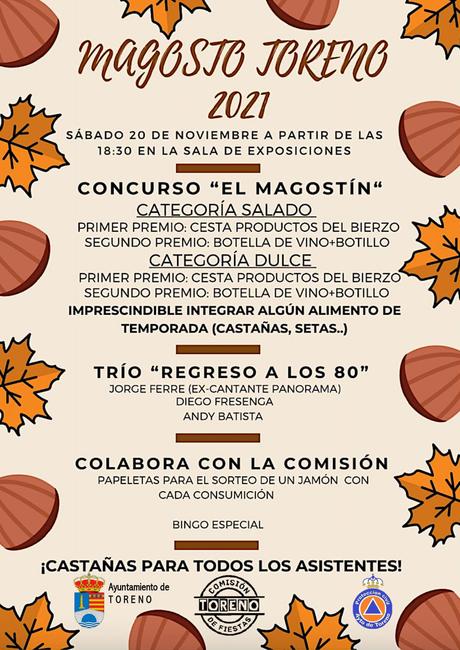 Toreno celebra un Magosto y mercadillo de otoño el próximo noviembre con música y concurso para cocinillas