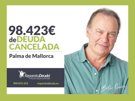 Repara tu Deuda Abogados cancela 98.423? en Palma de Mallorca (Baleares) con la Ley de Segunda Oportunidad
