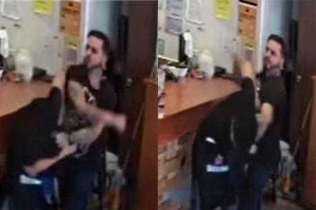 (Video) Energúmeno ataca a un mesero por la espalda al poniente de la capital