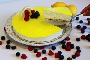 tarta mousse de limón