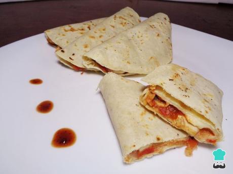 Quesadillas de champiñones con queso mexicanas