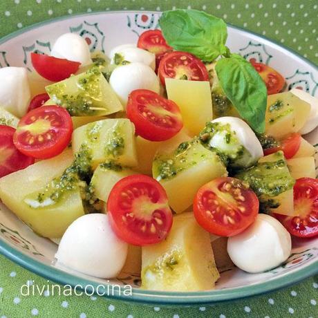 Ensalada de patatas al pesto