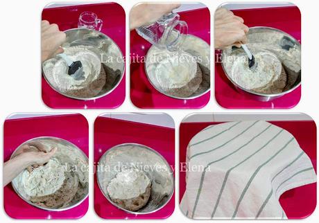 Pan de trigo y espelta con masa madre, dos refrescos y levado lento Pan de trigo y espelta con masa madre, dos refrescos y levado lento