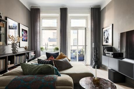 delikatissen scandi duplex estilo nórdico en colores oscuros decoración nordica oscura decoración invierno oscura dark decor dark colors scandi  