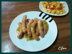 Salchichas a la mostaza