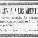 Santander: anuncios fúnebres de finales del siglo XIX