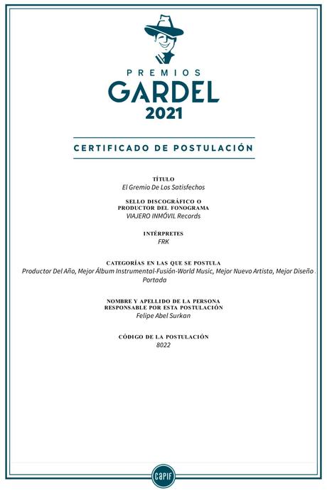 FRK - El Gremio de los Satisfechos (2020) FRK - El Gremio de los Satisfechos (2020)