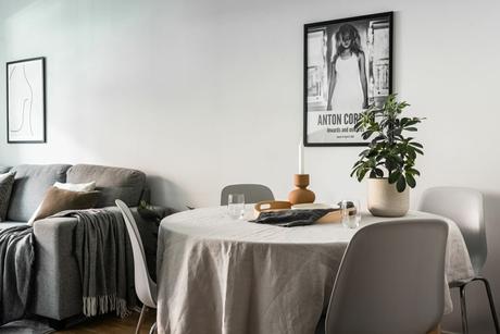 delikatissen white scandi kitchen tiny kitchen tiny apartment scandi kitchen open-plan open kitchen cocina pequeña diseño cocina nórdica abierta cocina escandinava cocina con península cocina blanca  