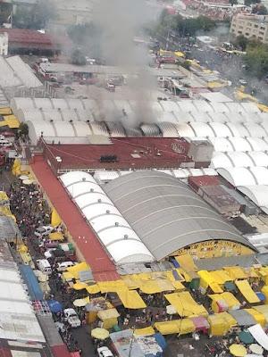 REPORTA SECRETARÍA DE PROTECCIÓN CIVIL CDMX, SALDO BLANCO EN INCENDIO DE MERCADO DE SONORA