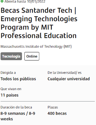 Postula a las Becas Santander, estudios para todos los públicos online