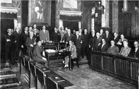 1928: Corporación municipal de Santander