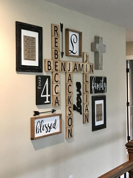 Dónde colocar las palabras de madera en decoración del hogar