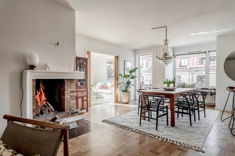 delikatissen scandinavian kitchen scandinavian apartament scandi style modern scandi decor kitchen island distribución abierta decoración nórdica decoración moderna cocina con isla cocina abierta apartamento sueco  