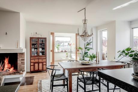 delikatissen scandinavian kitchen scandinavian apartament scandi style modern scandi decor kitchen island distribución abierta decoración nórdica decoración moderna cocina con isla cocina abierta apartamento sueco  