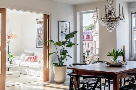 delikatissen scandinavian kitchen scandinavian apartament scandi style modern scandi decor kitchen island distribución abierta decoración nórdica decoración moderna cocina con isla cocina abierta apartamento sueco  