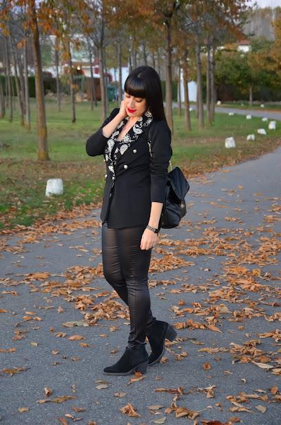 Blazer solapa paisley | Shein