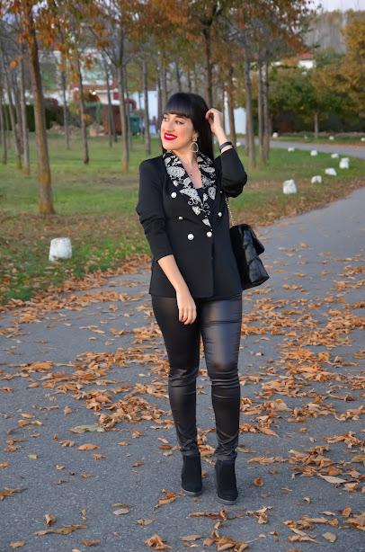 Blazer solapa paisley | Shein