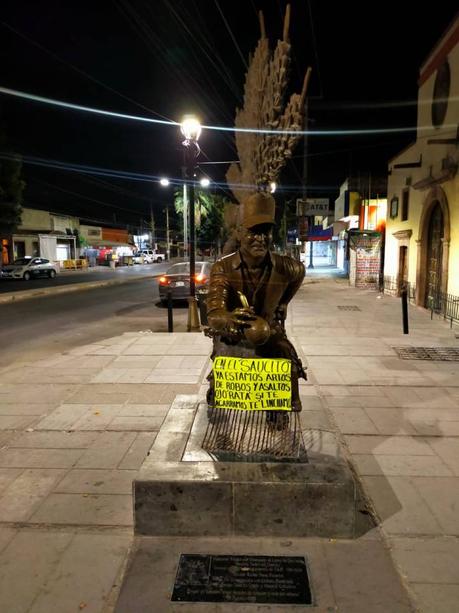 Por robos piden retiro de escultura en el Barrio del Saucito