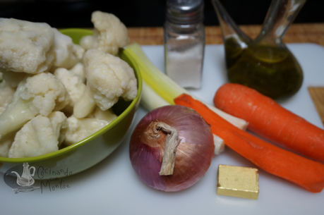 Puré de coliflor y zanahoria