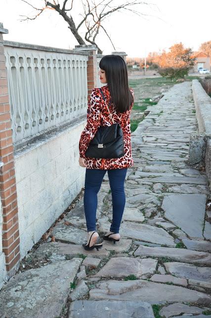 Red Leopard Print Blazer | Shein