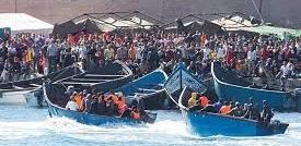 Poniendo pies en polvorosa a 12 agarran y otros 12 se volatizan en la niebla.