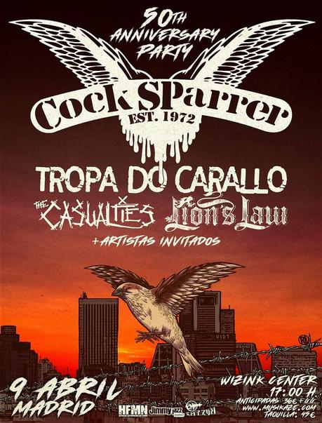 Cock Sparrer celebran 50 años en el WiZink Center