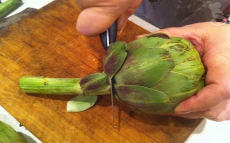 Alcachofas en salsa verde