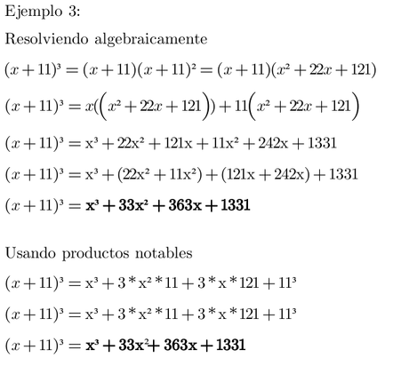 Productos Notables Productos Notables