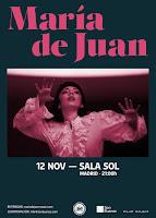 Concierto de María de Juan en Sala el Sol