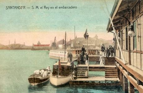S.M. el Rey en el embarcadero